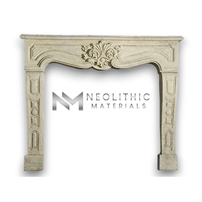 Limestone Fireplace Mantel